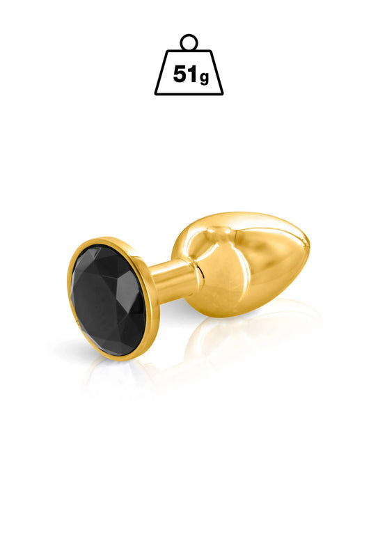 Bijou Anal black angel plug or + bijou taille S