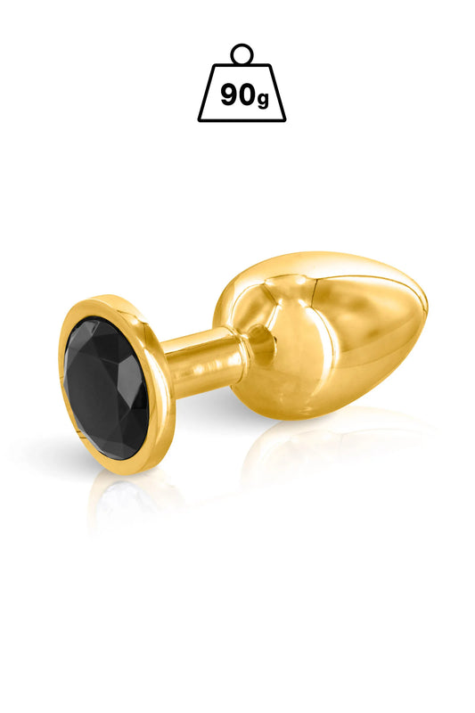 Bijou Anal black angel plug or + bijou taille M