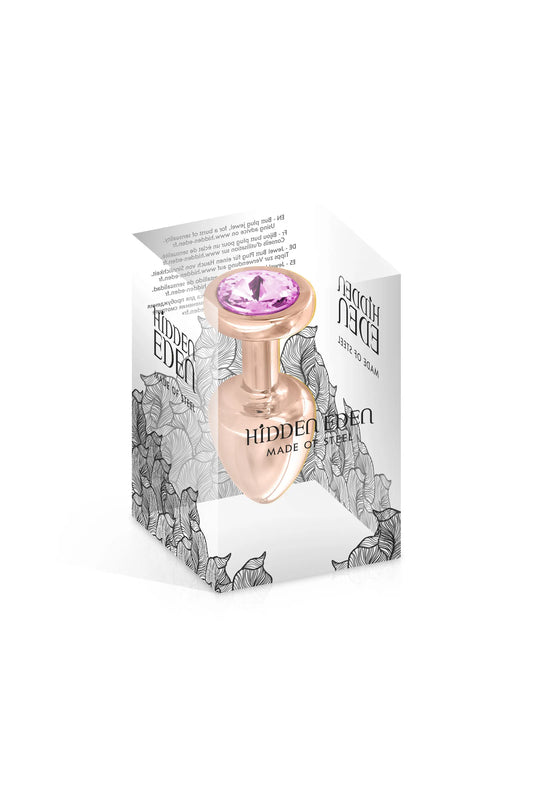 Bijou Anal pink angel plug or rose + bijou taille S