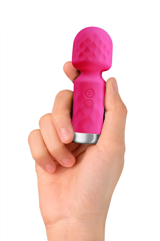 King Wand Rose Mini Vibromasseur en silicone