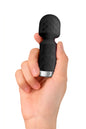 King Wand Noir Mini Vibromasseur en silicone