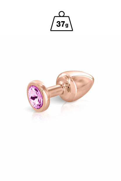 Bijou Anal pink angel plug or rose + bijou taille XS