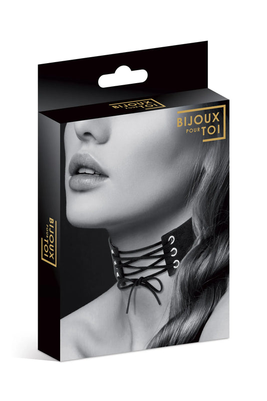 Ras de cou lacet noir