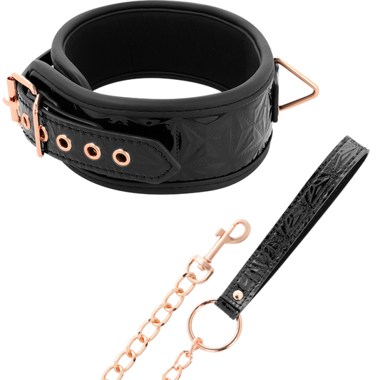 Collier en cuir vegan Begme Black edition premium