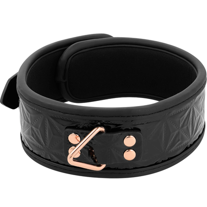 Collier en cuir vegan Begme Black edition premium