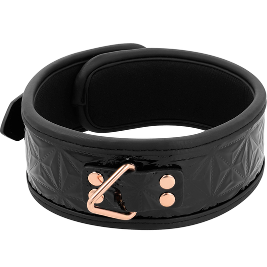 Collier en cuir vegan Begme Black edition premium
